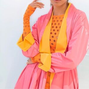 MAISIE WILEN LATEX TRENCH COAT